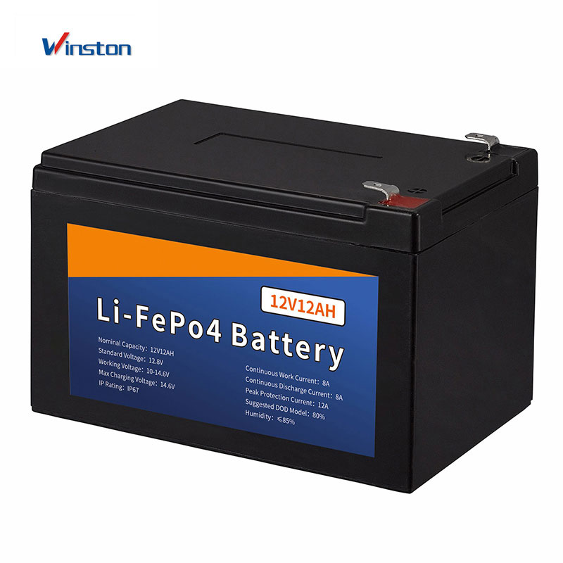 12V 12AH 0.15KWH Cell Solar Energy LiFePO4 Li-Ion Storage Lithium Ion Battery